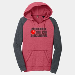 Women's Lightweight Fleece Raglan Hoodie Thumbnail